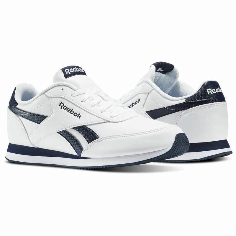 Reebok Royal Classic Jogger Tenisky Panske - Biele/Námornícka Modrá FX8649ZL